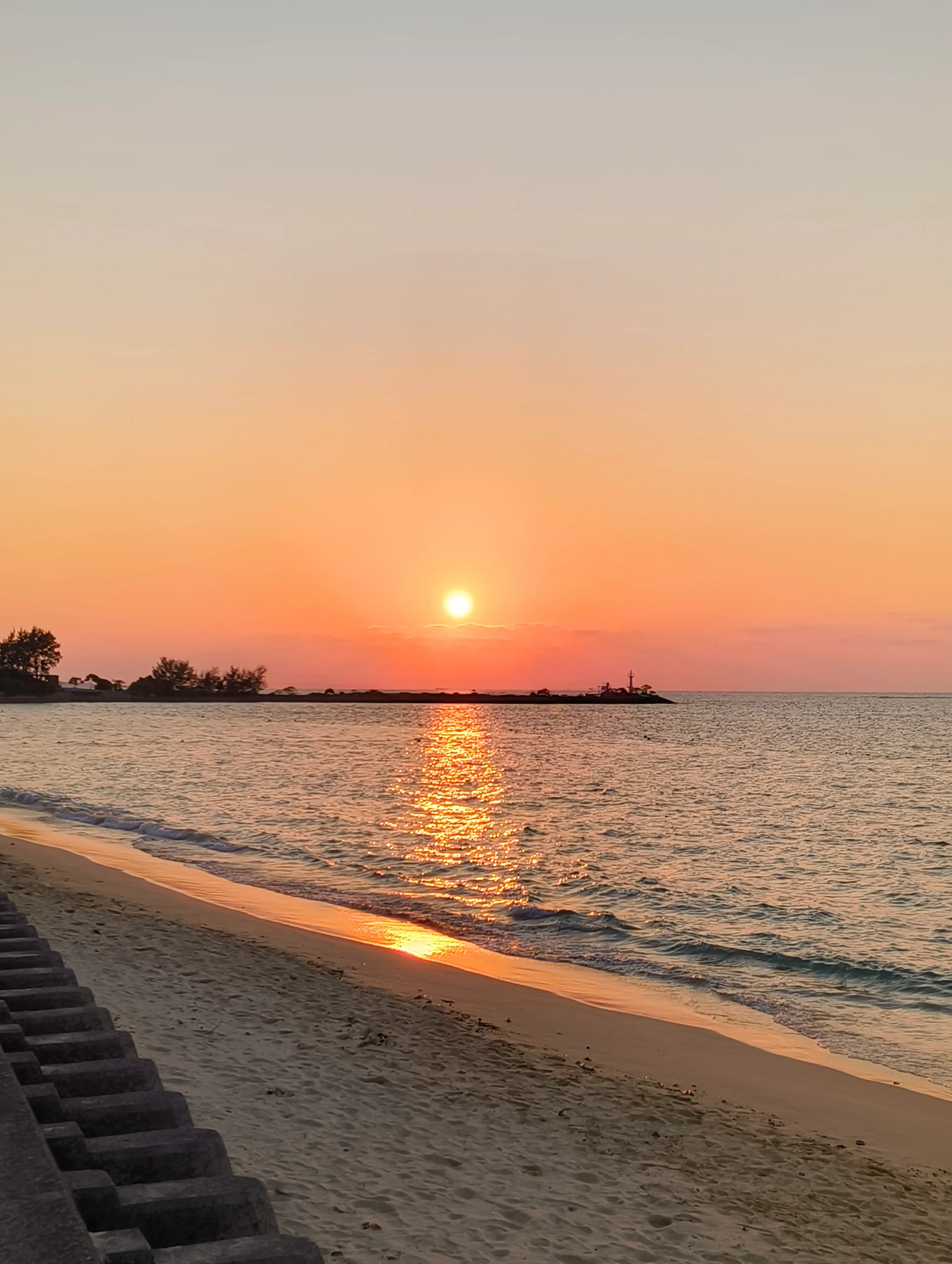 Banquet会場からの夕日