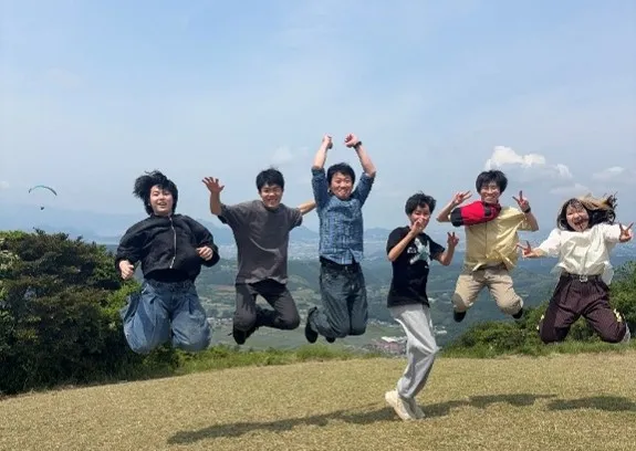 パラグライダー組の集合写真